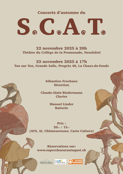 Création d'affiches pour la chorale du SCAT